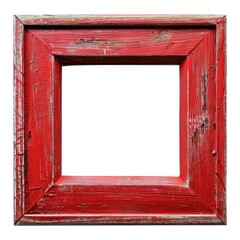 Sticker - red wooden frame