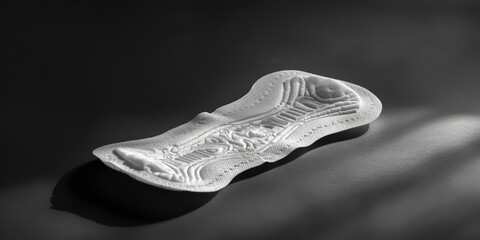 Poster - A single shoe-shaped object sits on top of a table, possibly used as a decorative or functional item
