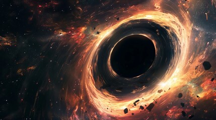 Wall Mural - surreal infinity time spiral in space, antique old clock abstract fractal spiral 3d illustration. ti