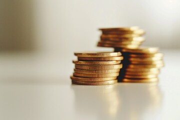 Poster - A pile of currency resting on a flat surface