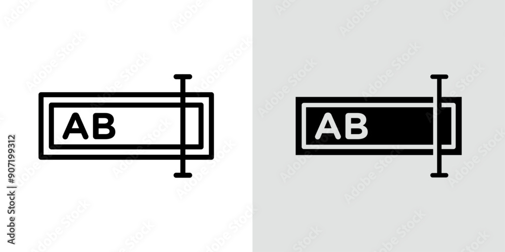 Rename icon Black line art vector logo set Stock Vector | Adobe Stock
