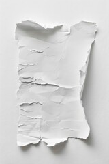 Poster - A piece of torn paper lies on a white surface