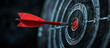 © K_IMAGE - Abstract target with arrow in the center of the target, representing business goals and mission concept.