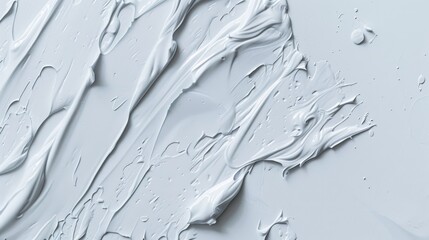 Poster - A close-up shot of white paint on a white surface, ideal for use in designs related to minimalism or simplicity