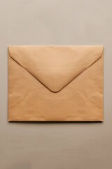 Aufkleber - A simple paper envelope with a brown paper inside