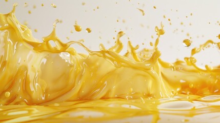 Poster - a splash of liquid on a white surface, great for backgrounds or texture shots