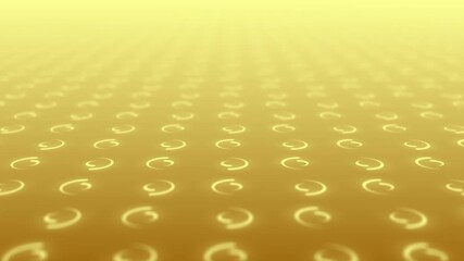 Wall Mural - Gold Background Animated footage Abstract element for motion graphic, on background seamless loop Animation on background