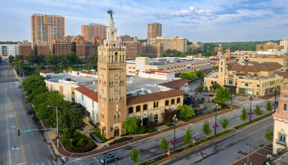 Wall Mural - Country Club Plaza in Kansas City, Missouri, United States Of America.