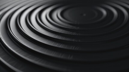 A black and white photograph of a circular object with intricate details