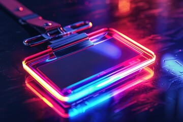 Poster - A close-up shot of a cell phone lying on a table, perfect for use in illustrations about technology or everyday life