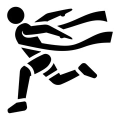 Sticker - Sprint Finish Icon