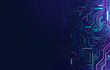 © Eddy Drmwn - Abstract blue and purple circuit board background.