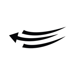 Wall Mural - curved arrow icon