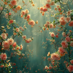 Wall Mural - Enchanted Forest Bloom