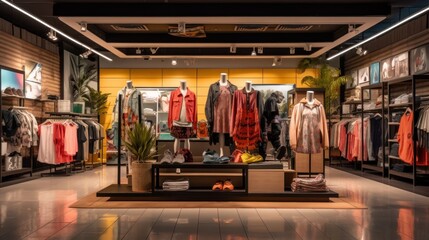 Wall Mural - Modern Clothing Store Interior