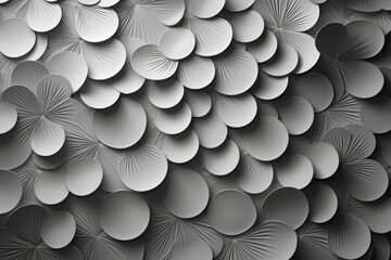 Wall Mural - Abstract Gray Circular Pattern