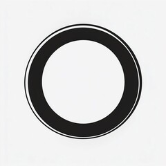 Poster - Abstract Black and White Circular Design