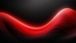 © Darshaan - Minimalist Glow: Red Wave on Black Grainy Background