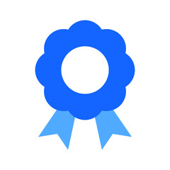 award ribbon flat vector icon