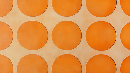 Wall Mural - background with orange circles