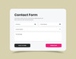 © Xookits - Contact form popup web and mobile interface template design