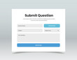 © Xookits - Ask question and query contact form template design for web and mobile app