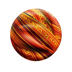 Sticker - African fabric 3d icon, on isolated transparent background