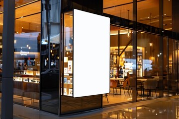 Wall Mural - light box with luxury shopping mall