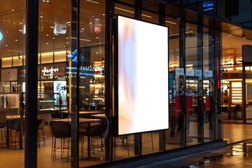 Wall Mural - light box with luxury shopping mall