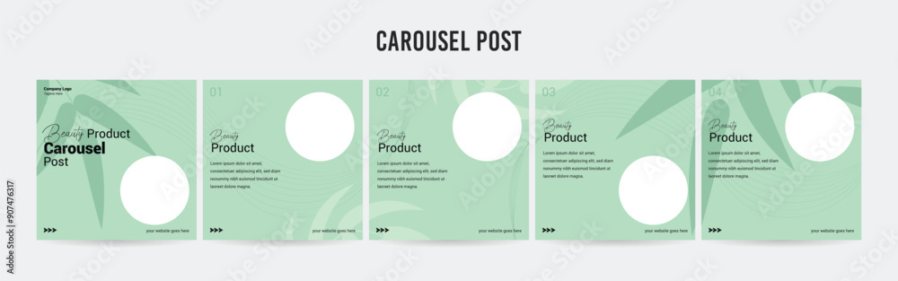 Editable Instagram Carousel Post Layout Set, Social Media Marketing ...