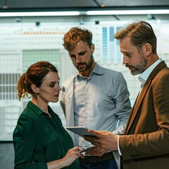 Wall Mural - Professional executive business people group meeting and discussion in conference room, businessman serious talking or sharing idea from