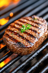 steak on the grill