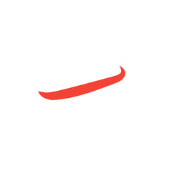 Poster - red swoosh vector element