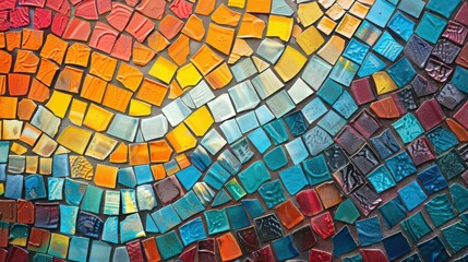 Aufkleber - Abstract mosaic texture offers a dynamic and textured background, perfect for contemporary and artistic compositions