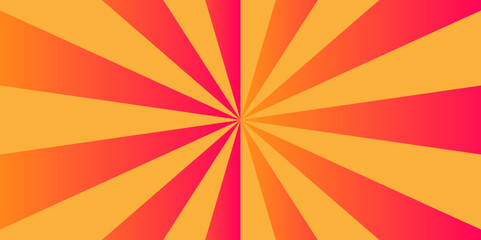 Wall Mural - Abstract retro ray sunburst circle light and bright starburst wallpaper. yellow and orange vintage illustration vector sunshine texture. used for template and cartoon, ads texture background.