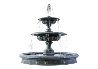 water fountain isolated on transparent background.