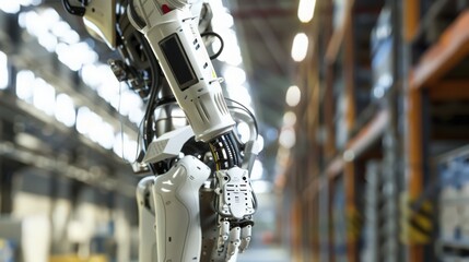 Poster - Explore the use of exoskeletons in the factory environment, enhancing worker ergonomics and reducing physical strain during repetitive tasks.