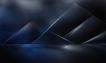 Wall Mural - Dark Business Background, Generative AI