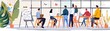 © Noina - Startup team in a creative workshop, watercolor painting, business development