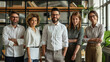 © Nittaya - Team of business for successful smile and looking at the camera, Office blur background.