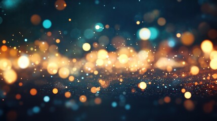 Poster - Softly glowing bokeh lights create a mesmerizing and enchanting background effect