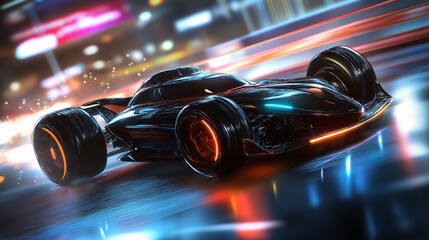 Poster - ultra fast racing car