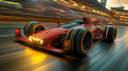 Poster - ultra fast racing car