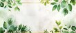 © Khotimah - Watercolor Greenery Frame with Gold Accents