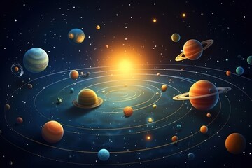 Canvas Print - Night astronomy universe outdoors.