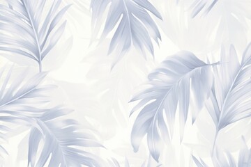 Wall Mural - Palm tree pattern white wallpaper nature.