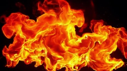 Wall Mural - a vibrant explosion with bright flames and sparks, creating a dynamic and intense atmosphere, showca