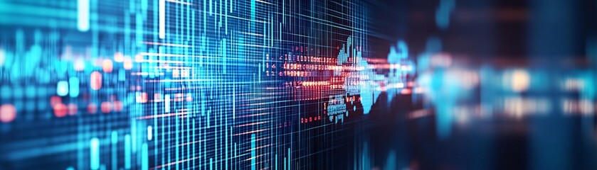 Poster - A close-up of a stock ticker display showing fluctuating market indices, overlaid with world maps highlighting key economic regions. This visual highlights the global nature of market influences and