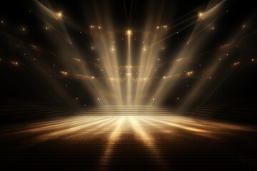 Canvas Print - Stage arena spotlight backgrounds lighting.