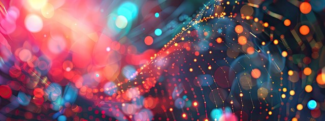 digital programming background. Selective focus